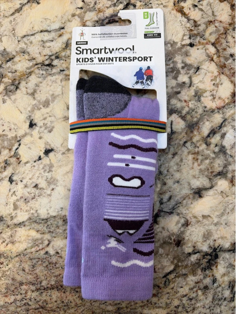 Smartwool Kids’ Wintersport Ski Socks Medium Purple NWT